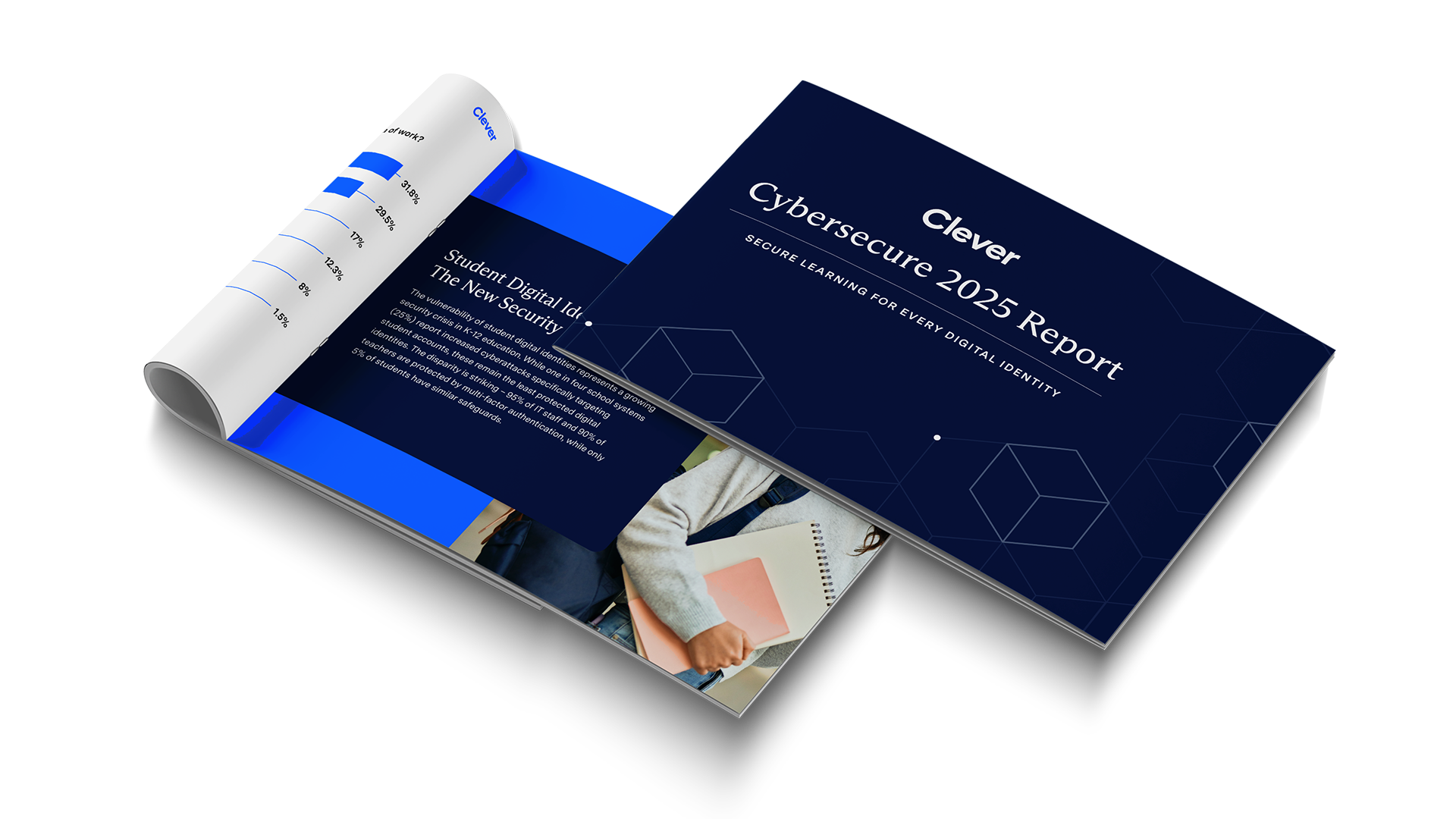 Preview pages of the Cybersecure 2025 report